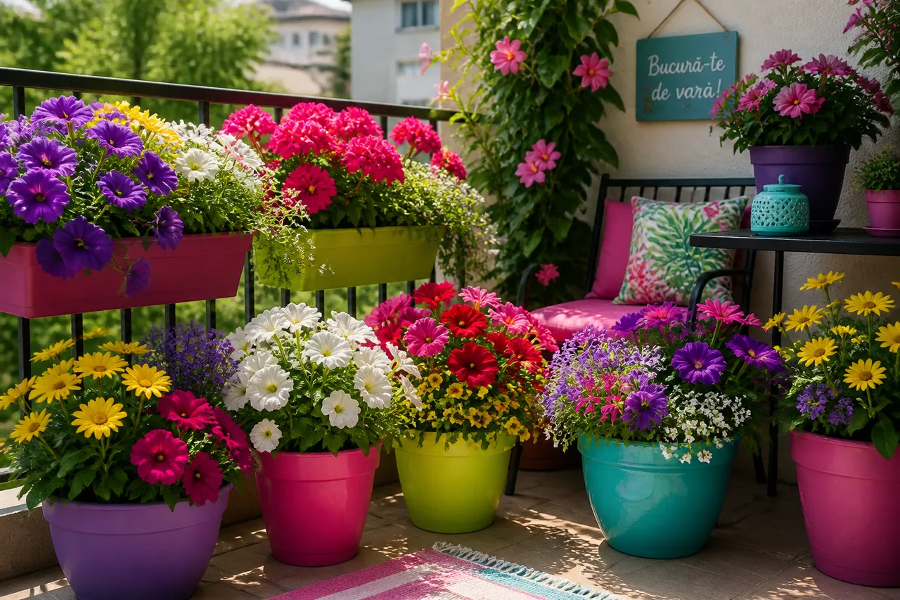 plante anuale ghivece balcon terasă