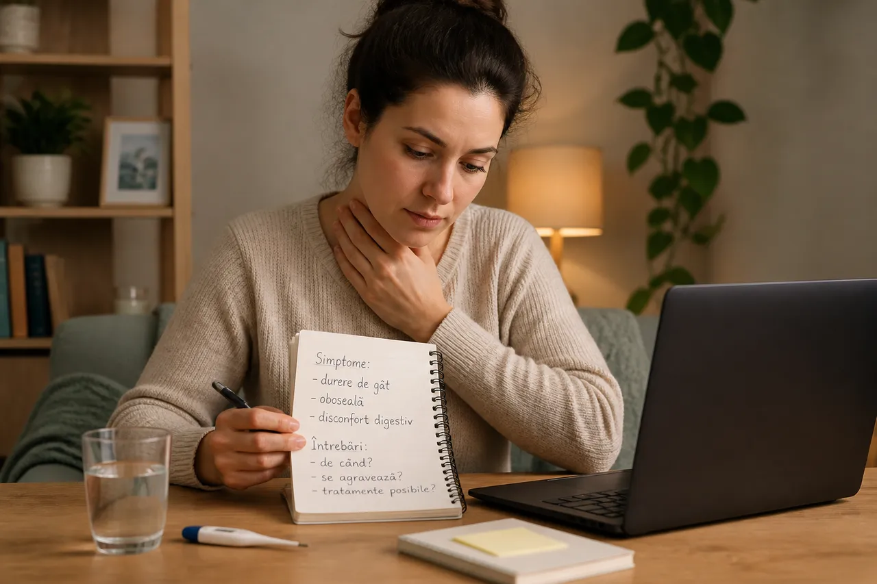 evaluare online pentru simptome obișnuite